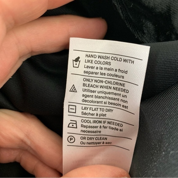 Vince Crushed Velvet Square Neck Top Womens M Black Romantic Velour Witchy Goth - Picture 13 of 16